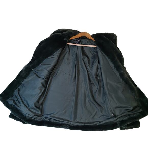 Rachel Zoe Women's Green Teddy Bear Coat Size Small Fluffy Jacket - Picture 5 of 11